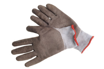 Work gloves isolated on a white