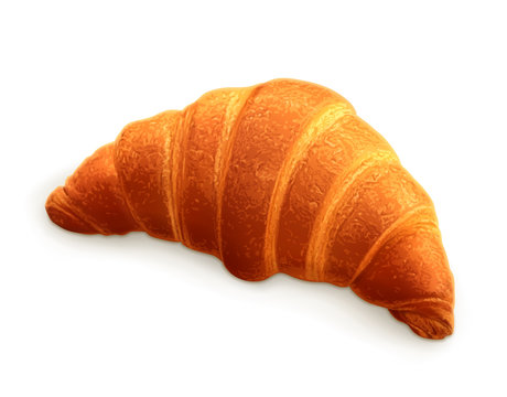 Croissant, Photo Realistic Vector Illustration