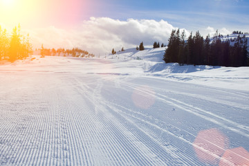 slope on the skiing resort