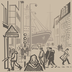 Fototapeta premium Busy streets