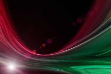 futuristic wave background design with lights