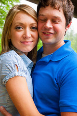 Fototapeta premium Engaged Couple Happy Together