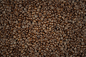 Roasted coffee beans background