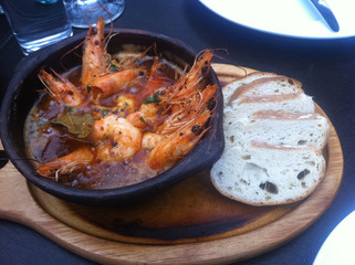 Shrimps dish
