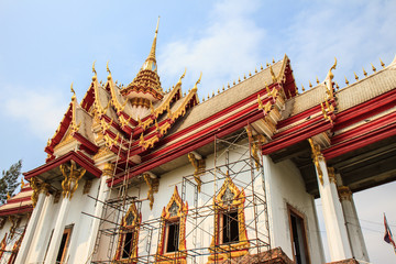 Naklejka premium Buddhist temple of Wat None Kum
