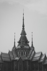 Fototapeta premium Wat None Kum,Nakhon Ratchasima black and white