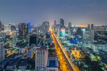 Fototapeta na wymiar Bangkok view in night time