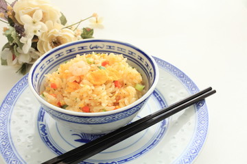 Chinese cuisine, shrimp fried rice