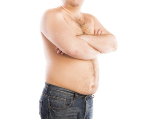 Fat young man