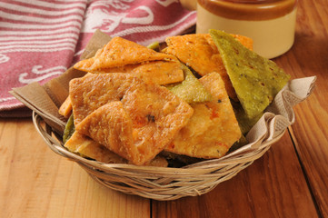 Vegetable tortilla chips