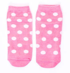 Pink polka sock