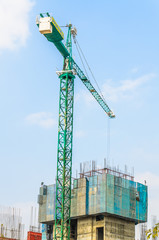 Fototapeta na wymiar Crane construction