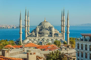 Papier Peint photo Lavable la Turquie Mosquée bleue Istanbul
