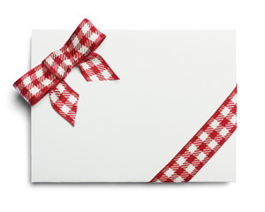Fototapeta premium Red Checker Invitation