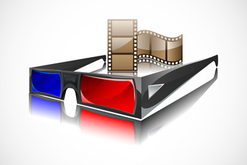 3d Glasses with Film Reel