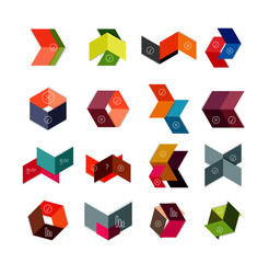 Vector arrow business geometric stickers