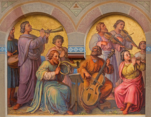 Vienna - Choir of holys in the heaven in Carmelites church