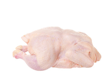 Raw chicken it is isolated on a white background