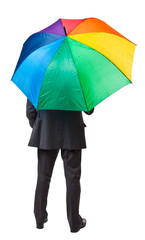 man with umbrella