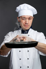 chef with pan