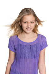 Pretty preteen girl