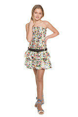 Fashion preteen girl