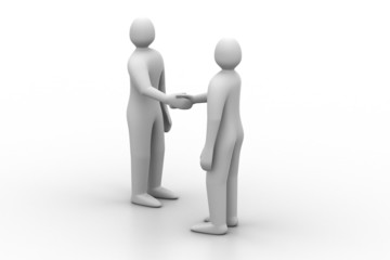 3d people - men, person talking