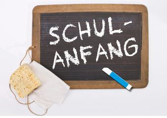 Schiefer, Schiefertafel, Schule, Antik, Schwamm, Griffel, Kreide
