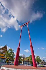 Giant Swing in the sunset, Bangkok of Thailand