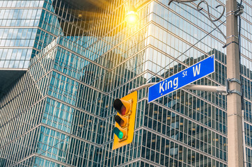 King Street Sign - Toronto downtown
