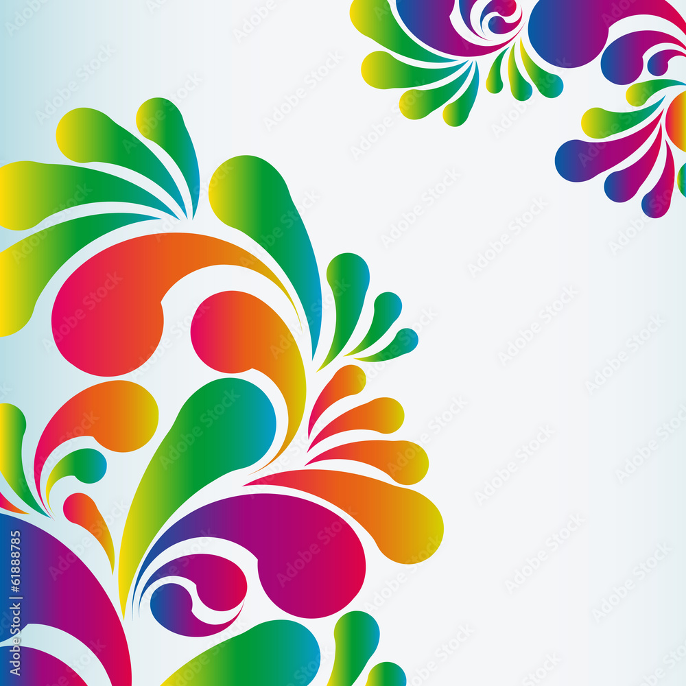 Poster abstract colorful arc-drop background.