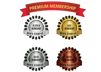 premium membership badges