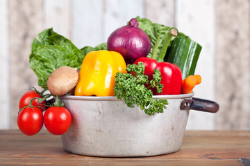 Gemüse im Topf
