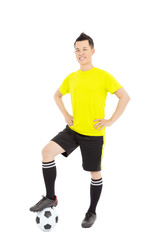 Obraz premium Portrait of professional soccer player
