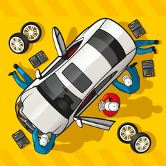 Repair Car Station