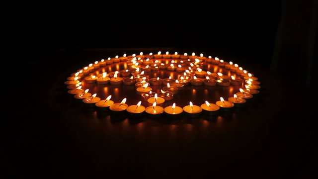 Candles Pentagram Dolly