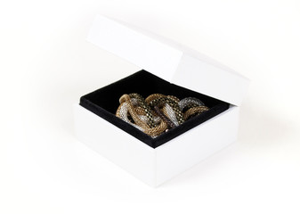 Precious chains in a gift box