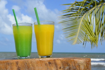 Exotic Cocktail at beach