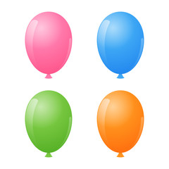 Air Balloon Set. Vector