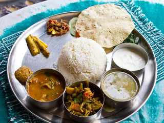 Typical Nepalese Meal, Thali
