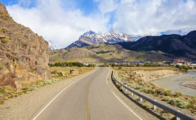 Road to El Chalten in Argentina.