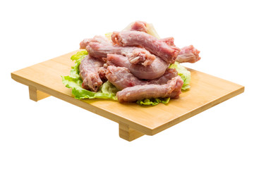 Raw chicken neck