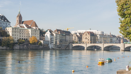 Basel, Altstadt, Rhein, Martinskirche, Rheinbrücke, Schweiz