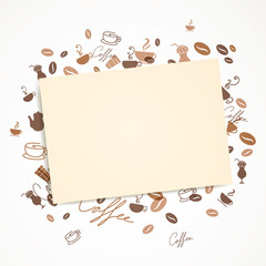 Vector Illustration of a Coffee Background