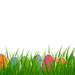Fototapeta premium Vector Illustration of a Decorative Easter Background