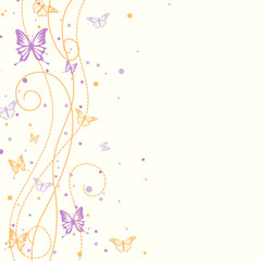 Vector Illustration of a Decorative Easter Background