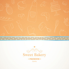 Vector Illustration of a Bakery Background