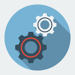 Cog settings flat icon