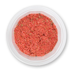 Heap ground adjika isolated on white background