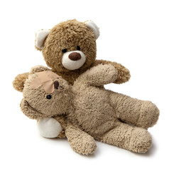 ours en peluche blessé soin